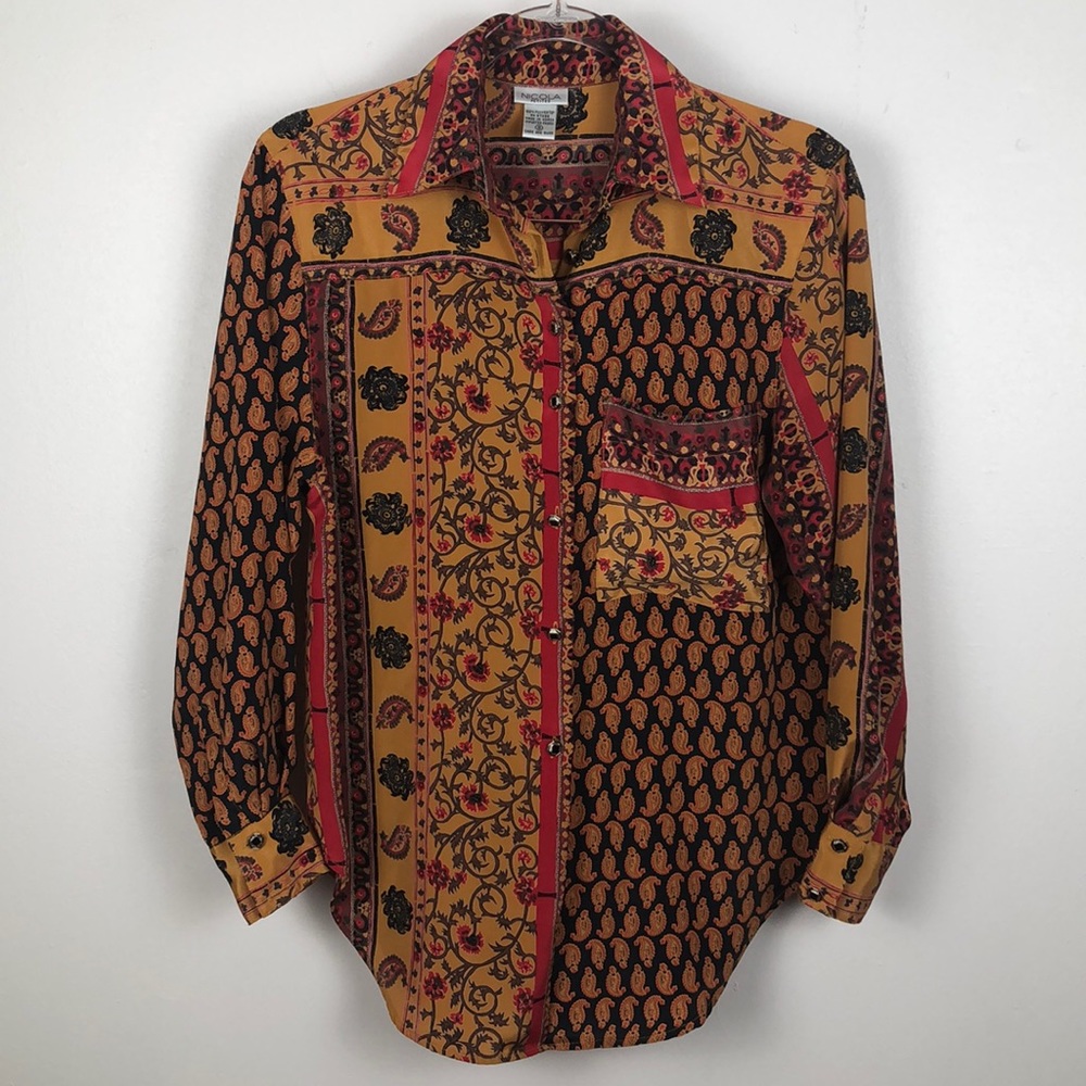Vintage Paisley Blouse